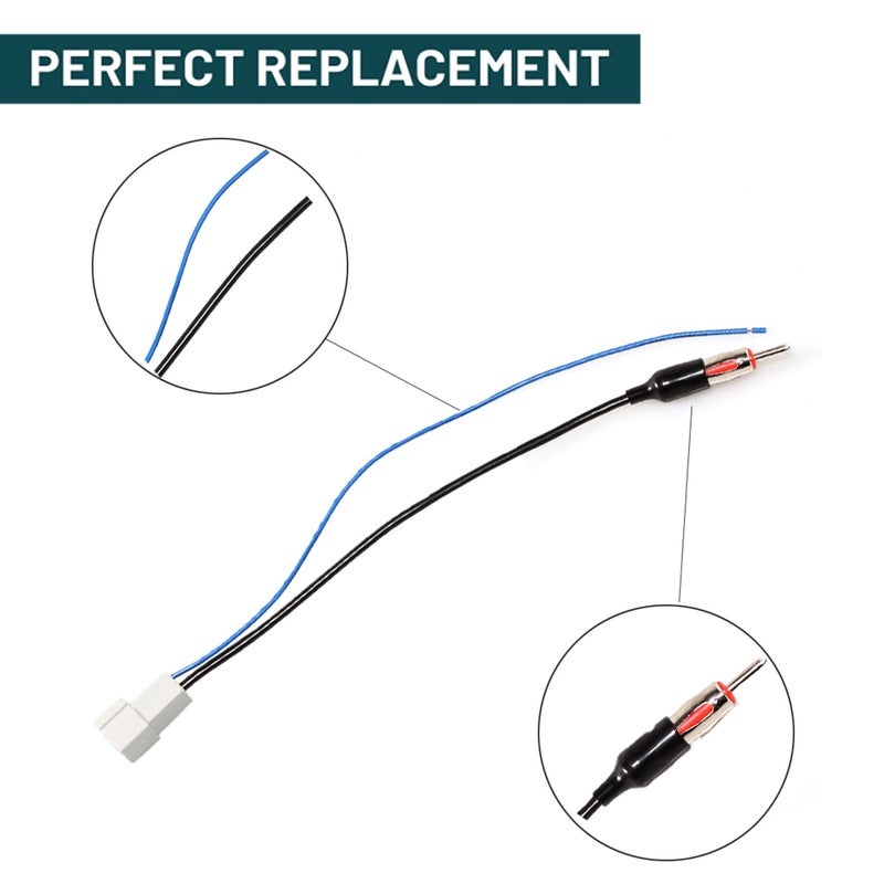 Anina Antenna Adapter Wire Harness Cable Compatible with 2009-2016 for Honda Accord Civic CR-V Insight Acura RDX TSX Factory Antenna Cable to Aftermarket Radio Receivers - Image 4